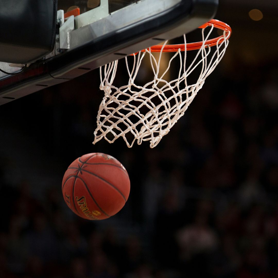 basketball going through net