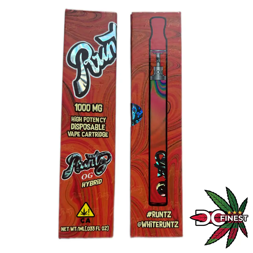 Runtz 1000mg Disposable Vape Pen Assorted Strains Dc Finest