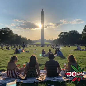 420 Stoner Picnicking at the National Mall in Washington DC