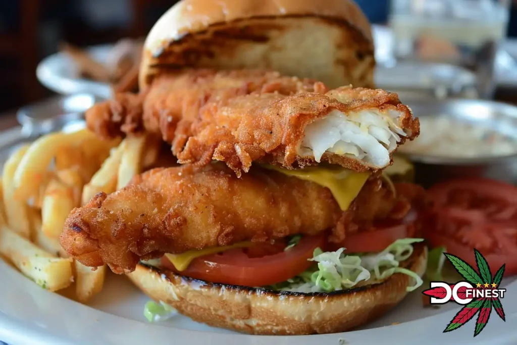 fried fish sandwich in Washington dc