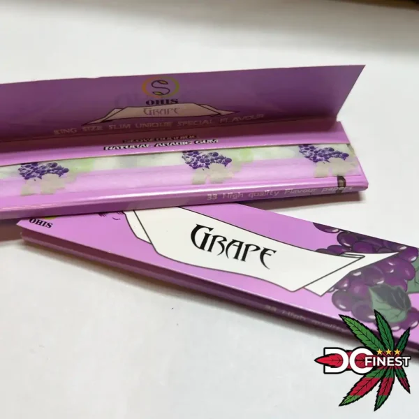 OHIS Grape or Strawberry Flavored Rolling Papers - King Size - Image 2