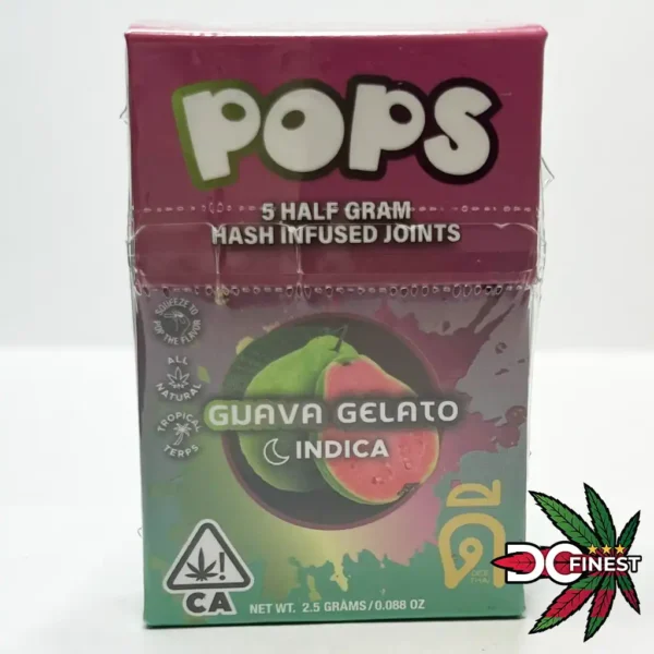 Pop - Guava Gelato Hash Infused Joints Indica at DC Finest